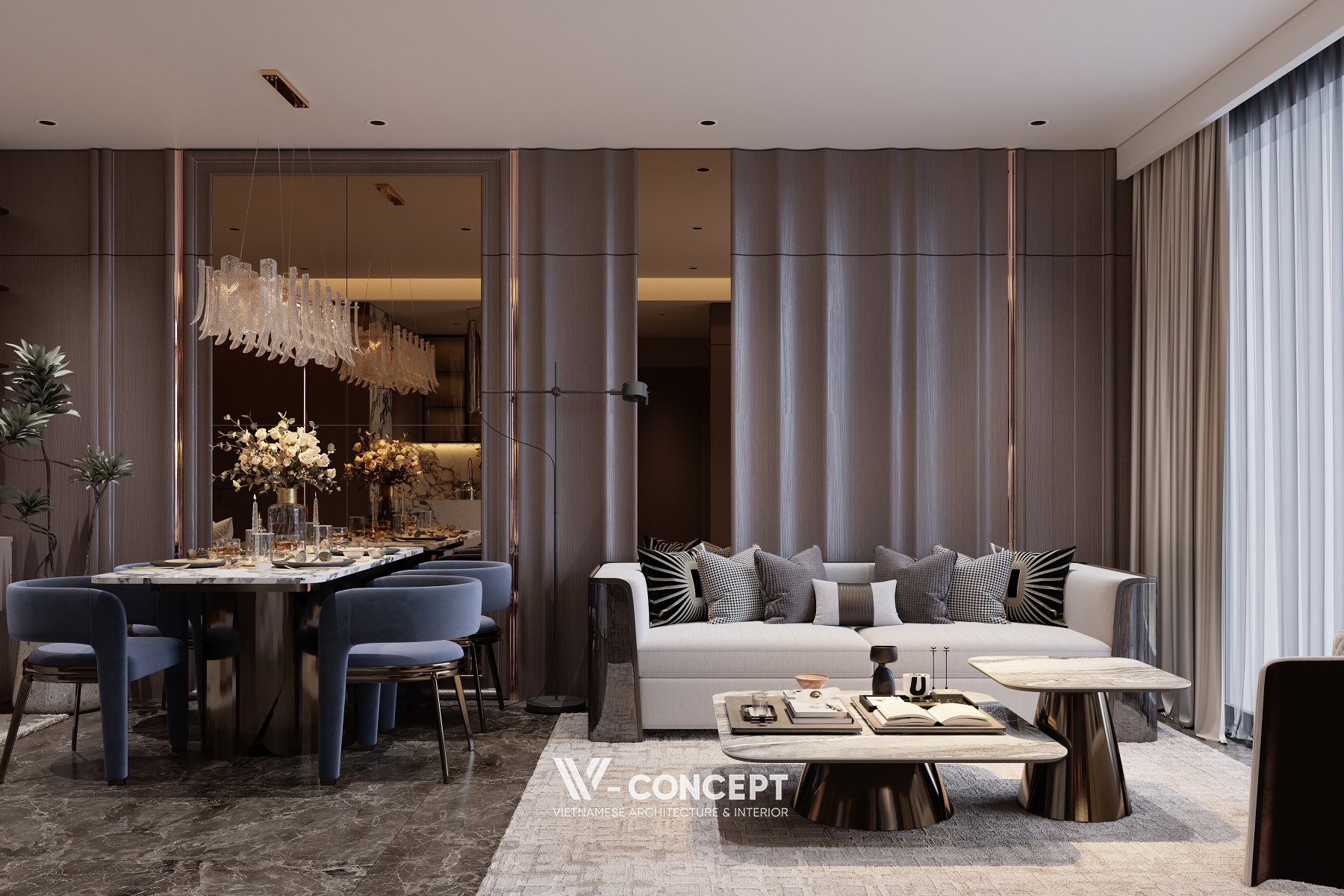 THIẾT KẾ NỘI THẤT KEPLER TOWER 81M2